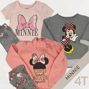 Minnie Mouse Girls 5-Piece Clothing Bundle Size 4T | Tops & Leggings